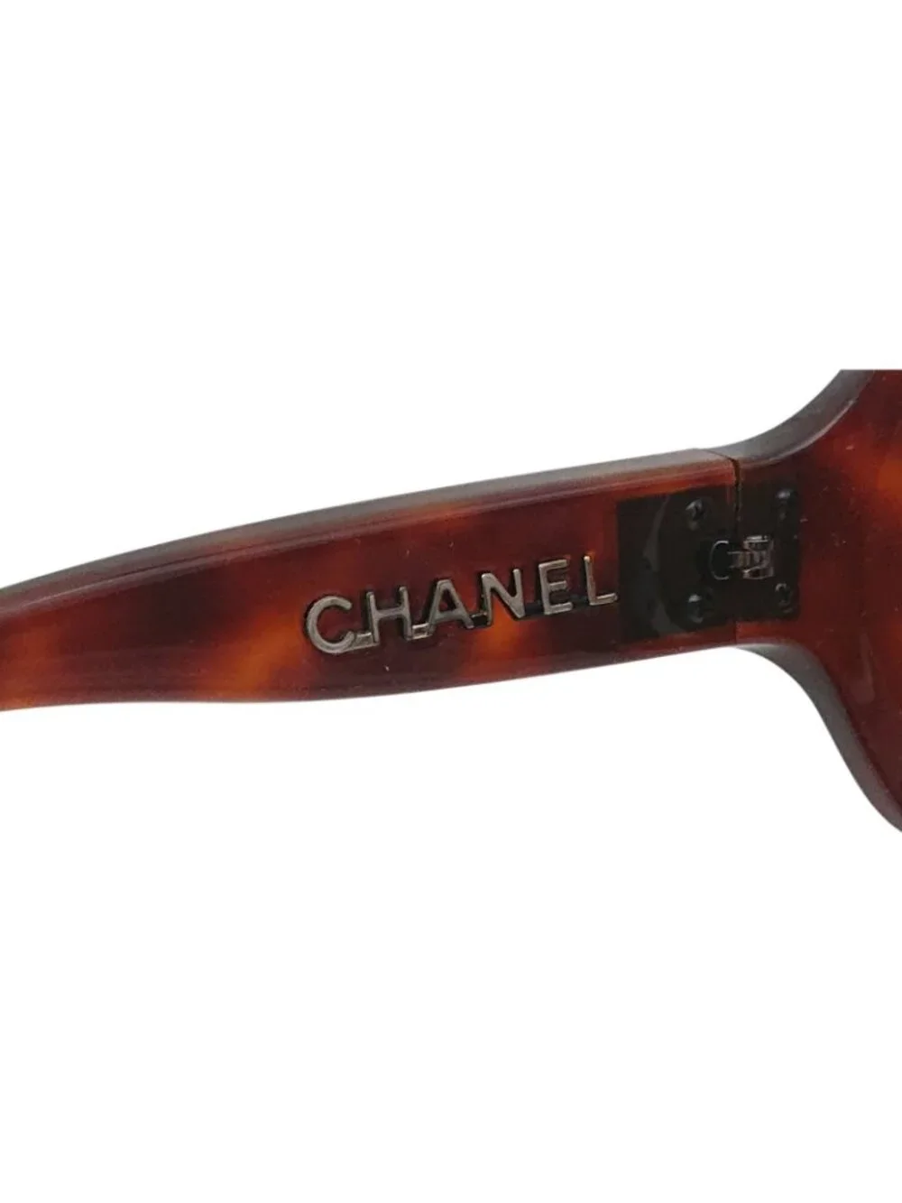 Chanel Sunglasses CC Logo Tortoiseshell Pattern Brown Eyewear